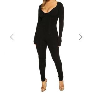 Naked Wardrobe Snatched Bustier Jumpsuit